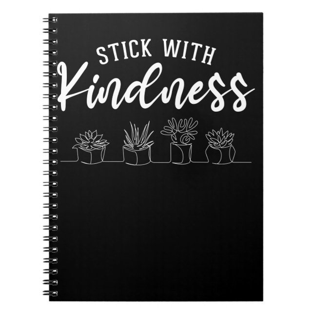 Carnet Maternelle Enseignante Cactus Kindness Positivity (Devant)