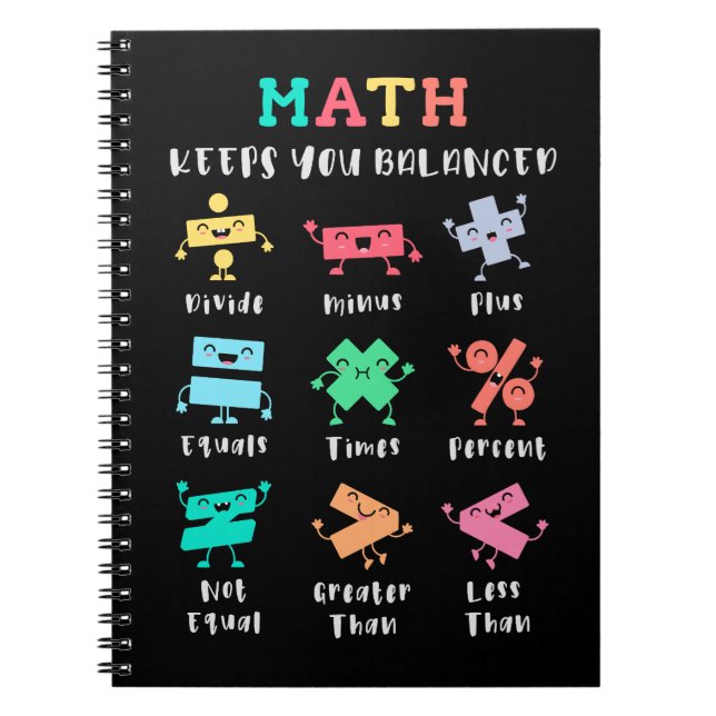 Carnet Math keeps you balanced (Devant)