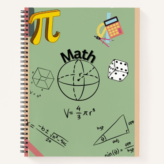 Carnet Mathematics Notebook Cover (Devant)