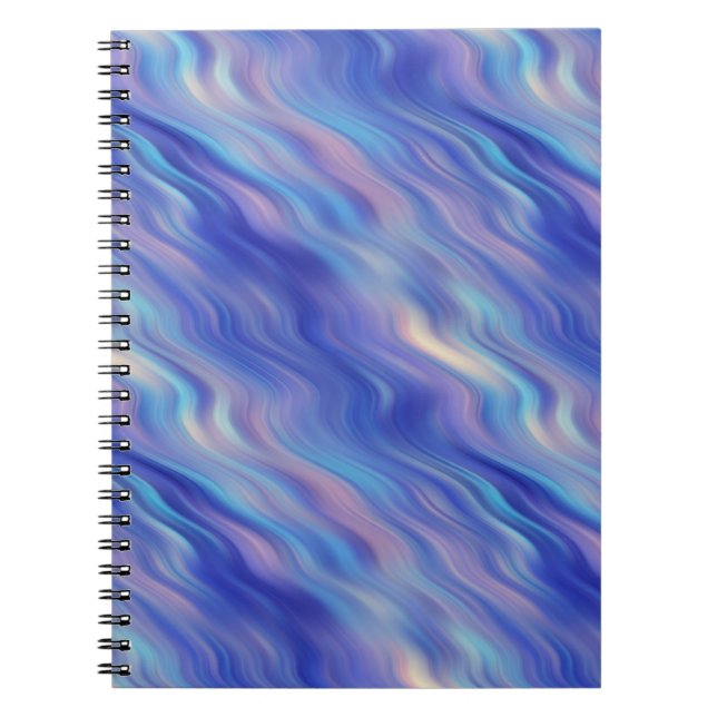 Carnet Matin Glory Blue Wavy Texture (Devant)