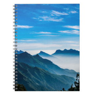 Carnet Matin Montagnes Mist Paysage