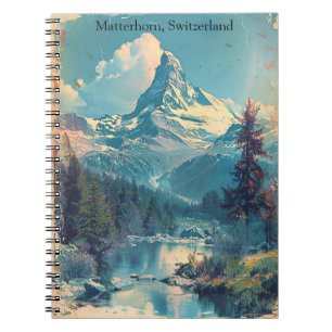 Carnet Matterhorn Suisse Alpes suisses Vintage