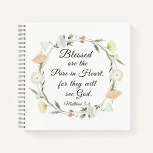 Carnet Matthieu 5:8 Heureux sont les purs dans le coeur