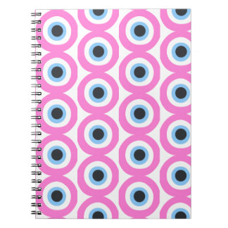 Carnet mauvais œil rose