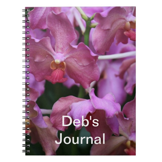 Carnet mauve d'orchidée de Singapour (Devant)
