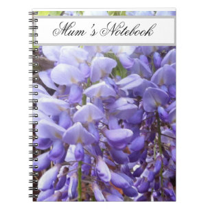 Carnet Mauve, Purple Wisteria Notebook