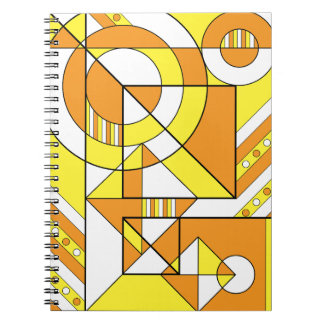Carnet Maverique Pride Abstraite géométrique Orange Jaune