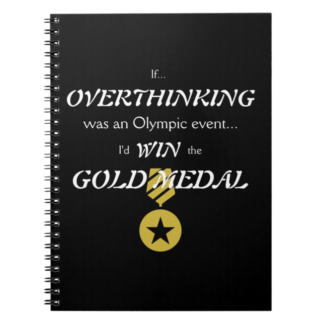 Carnet Médaille d'or Overthinking (Devant)