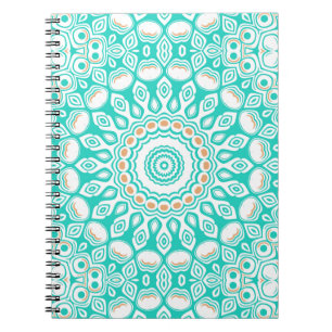 Carnet Médaillon Turquoise Bleu Océan