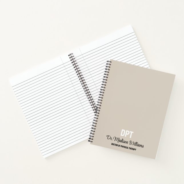 Carnet Médecin DPT personnalisé de la thérapie physique C (Intérieur)
