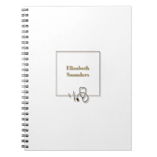 Carnet Médecin infirmier Médicale Stethoscope