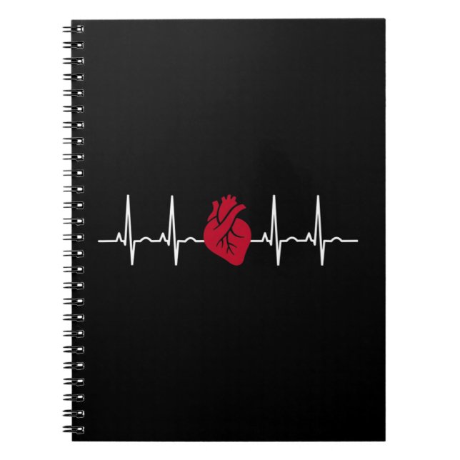 Carnet Médecin Paramedic Nurse Cadeau Love Cardioge (Devant)