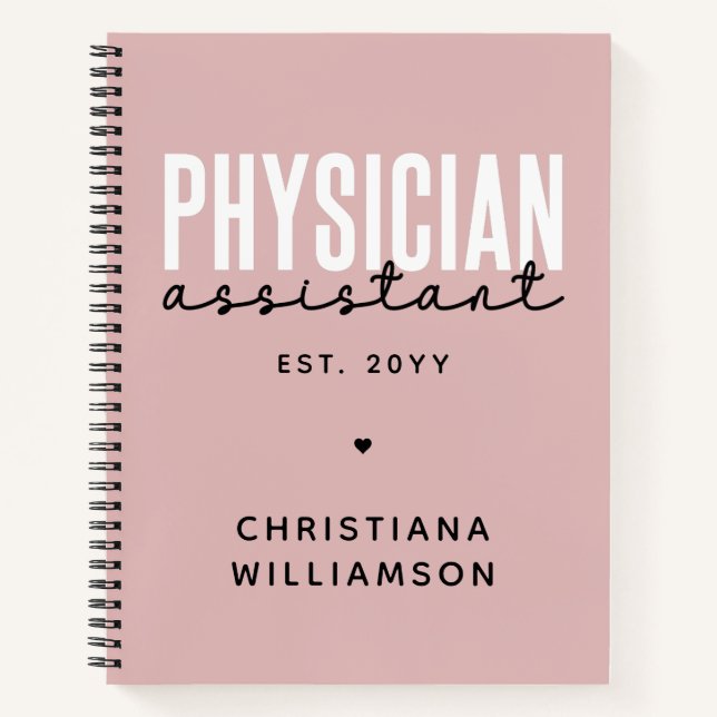 Carnet Médecin personnalisé Assistant PA Graduation (Devant)
