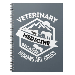 Carnet Médecine vétérinaire parce que les humains sont br