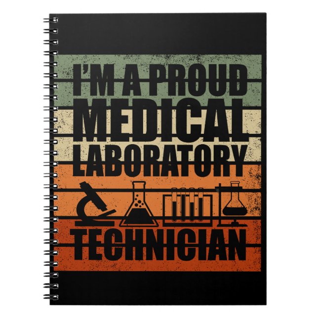 Carnet Médicale Lab Tech Rétro vintage (Devant)