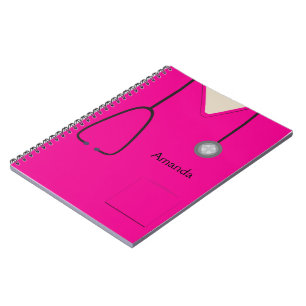 Carnet Médicale Scruts Hot Pink Notebook