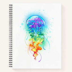 Carnet Méduse arc-en-ciel