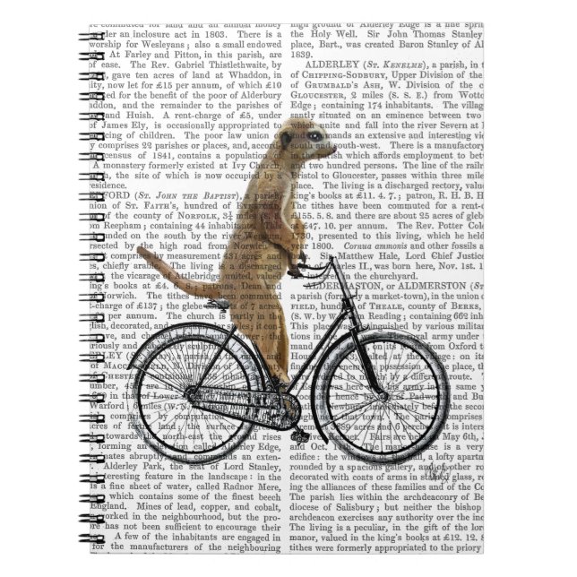 Carnet Meerkat à vélo (Devant)