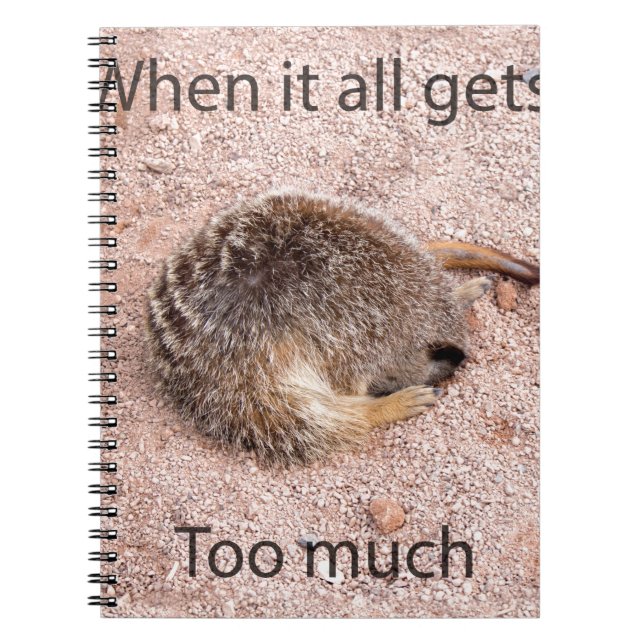Carnet Meerkat drôle (Devant)