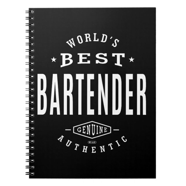 Carnet Meilleur barman du monde (Devant)