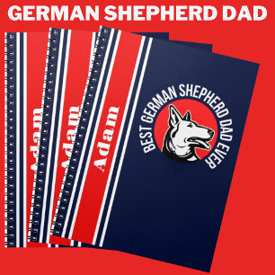 Carnet Meilleur berger allemand personnalisé papa jamais