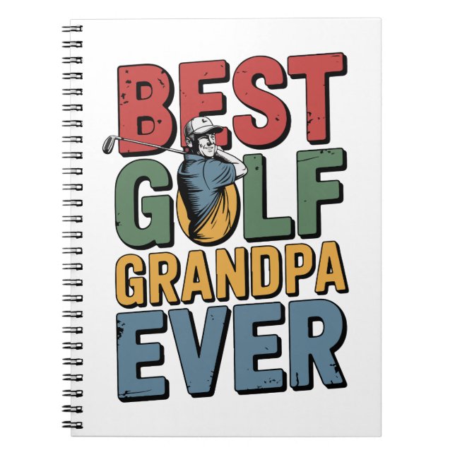 Carnet Meilleur Grand-Père De Golf (Devant)