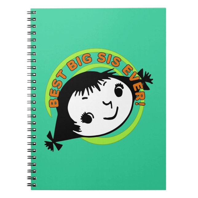 Carnet Meilleur Grand Sis Rétro (Devant)