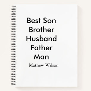 Carnet Meilleur homme fils mari papa citations ajouter no