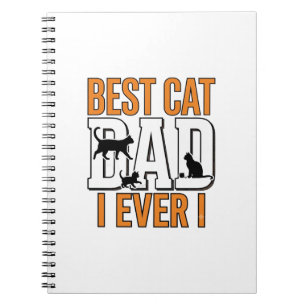 Carnet Meilleur Papa Chat du Monde Design de Chemise Vint