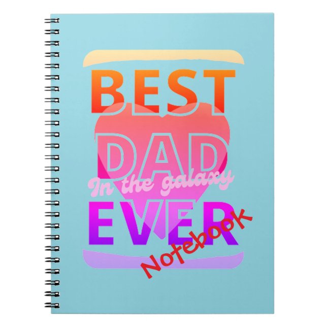 Carnet Meilleur papa de la galaxie de tous les temps (Devant)