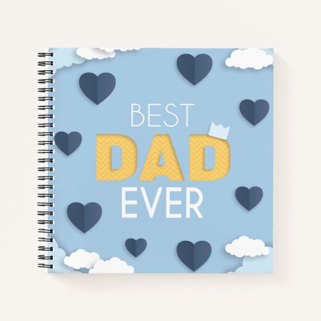 Carnet Meilleur papa jamais mignonne Fête des pères (Devant)