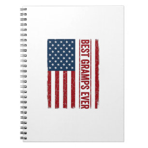 Carnet Meilleur Papi Patriote Drapeau Vector Design_1