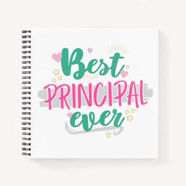 Carnet Meilleur Principal Jamais, Merci Cadeau Principal (Devant)