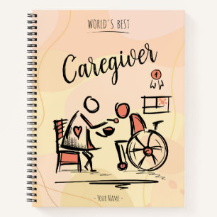 Carnet Meilleur professionnel et personne en fauteuil rou