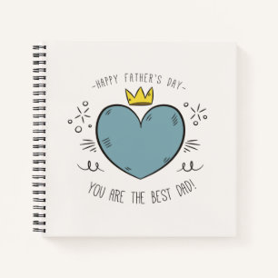 Carnet Meilleure Fête des pères papa heureux   Ordinateur