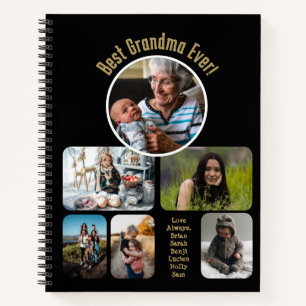 Carnet Meilleure grand-mère jamais ! Collage de photos