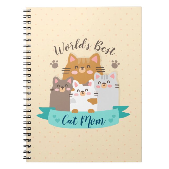 Carnet Meilleure maman chatte du monde - Cute Kittens (Devant)