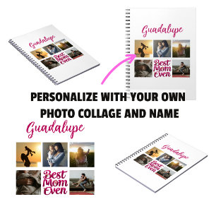 Carnet Meilleure Maman Collage Photo de Mère