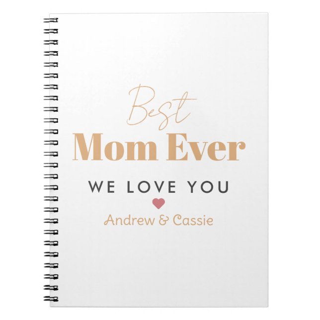Carnet Meilleure maman jamais (Devant)
