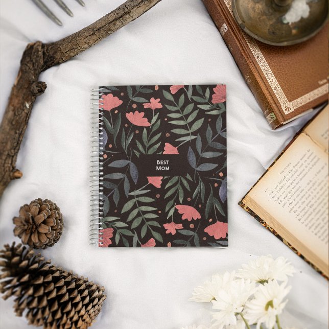 Carnet Meilleure maman jamais élégant jardin magique rétr (Créateur téléchargé)