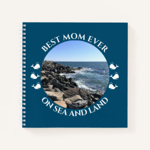 Carnet Meilleure Maman Vagues de l'océan Atlantique de la