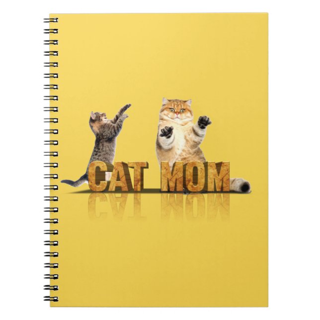 Carnet Meilleure mère de chat | cadeau maman chat (Devant)