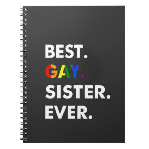 Carnet Meilleure Soeur Gay Jamais Drôle LGBT Rainbow Prid