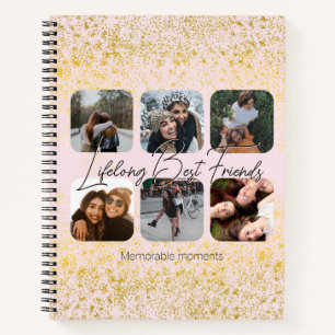 Carnet Meilleurs amis Pink Blush & Gold Sparkings