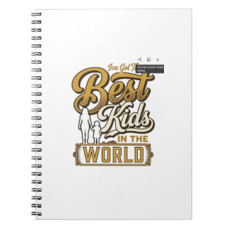 Carnet Meilleurs Enfants du Monde Typographie de Famille