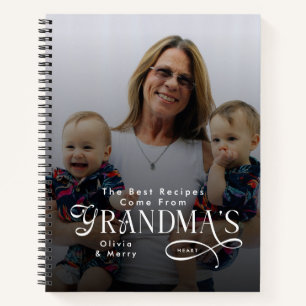 Carnet Meilleurs Recettes Modernes Photo Grand-mère Cadea