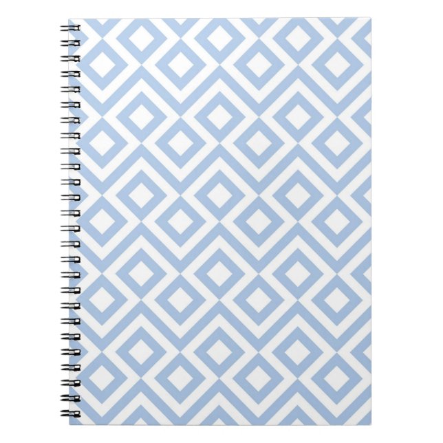 Carnet Mélange bleu clair et blanc (Devant)