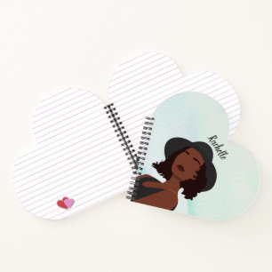 Carnet Melanin African American Queen customisé