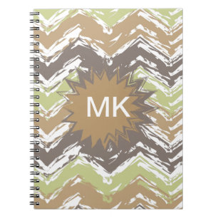 Carnet Melon Brandy Scribble ZigZag Motif