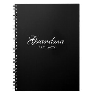 Carnet Mémé élégante script établie